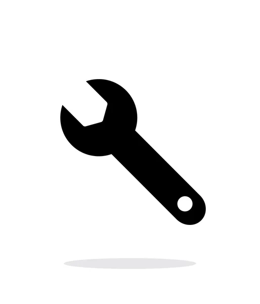 Llave de reparación icono sobre fondo blanco . — Vector de stock