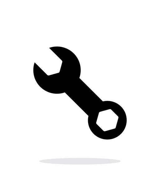 Llave de reparación icono sobre fondo blanco . — Vector de stock