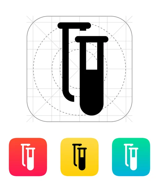 チューブアイコンをテストしろ。ベクターイラスト. — ストックベクタ