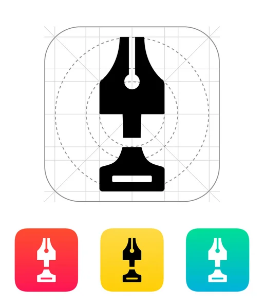 Författare ikonen på vit bakgrund. — Stock vektor