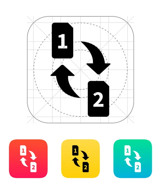 Changer l'icône des cartes SIM . — Image vectorielle