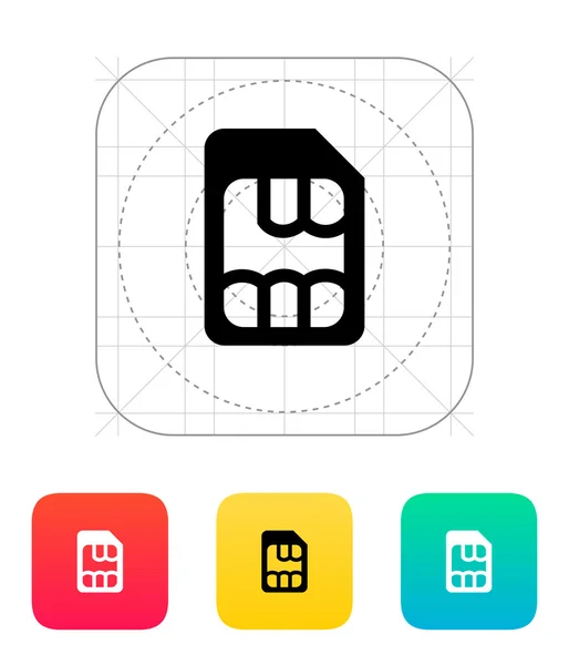 Micro Sim ikona. — Stockový vektor