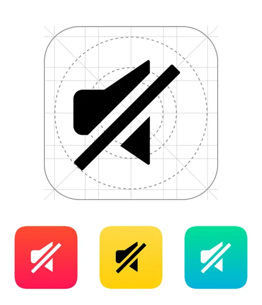 Выключите значок звука . — стоковый вектор
