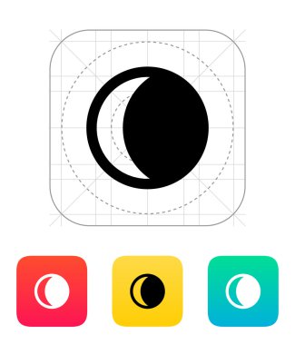 Azalan Hilal simgesi.