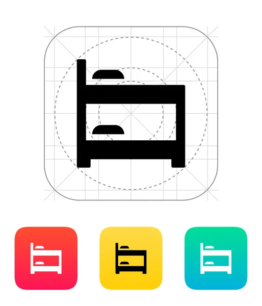 Stapelbed pictogram. — Stockvector