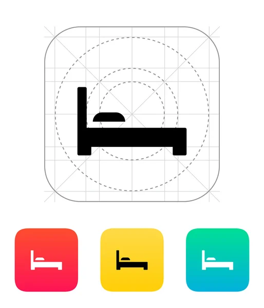 Icona del letto. — Vettoriale Stock