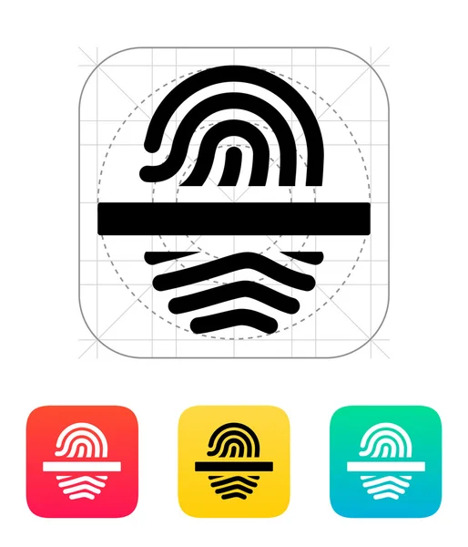 Scanning finger icon. — Stock Vector