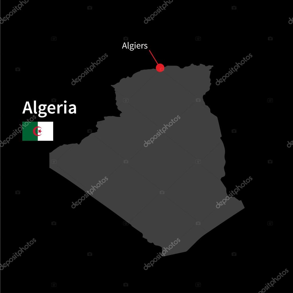Detaillierte Karte von Algerien und der Hauptstadt ...