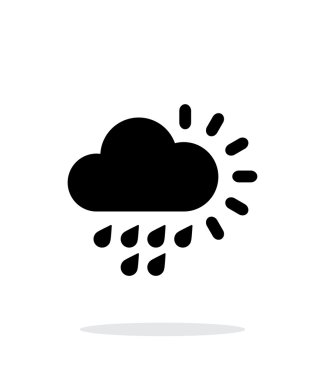 Hafif Dondurucu hava basit simgesi beyaz arka plan üzerinde.