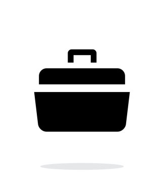 Beyaz arka plan üzerine açık durumda basit simgesi.