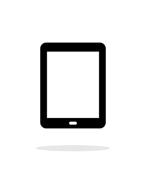 白い背景にタブレット画面のシンプルなアイコン. — ストックベクタ