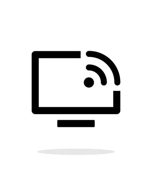 Télécommande icône simple sur fond blanc . — Image vectorielle