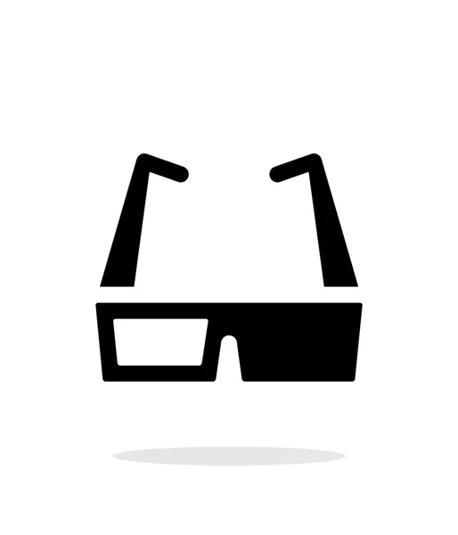 Gafas de cine icono simple sobre fondo blanco . — Vector de stock