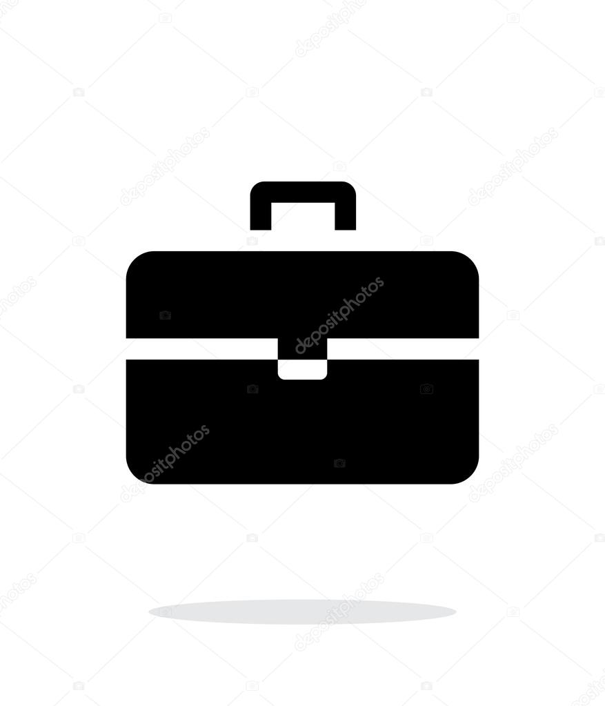 Suitcase simple icon on white background.
