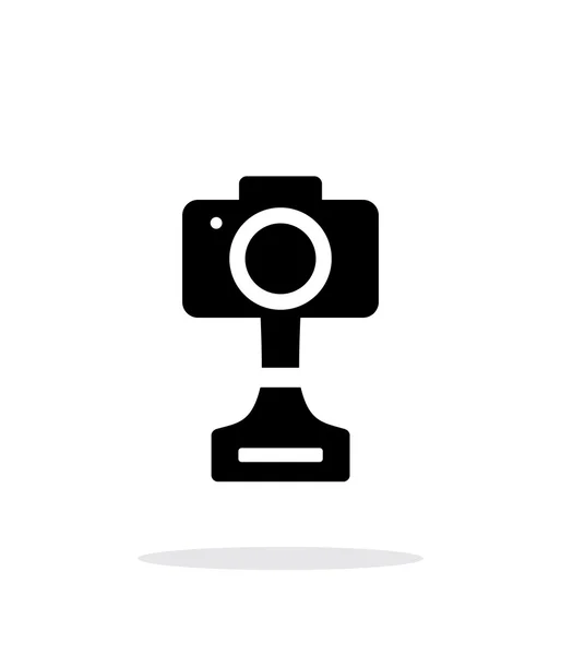 SLR foto award enkel ikon på vit bakgrund. — Stock vektor