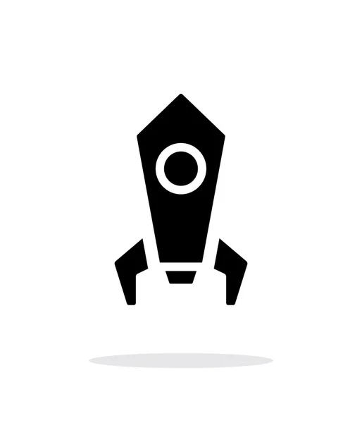 Rocket icono simple sobre fondo blanco . — Archivo Imágenes Vectoriales