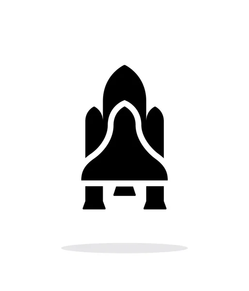 Shuttle eenvoudige pictogram op witte achtergrond. — Stockvector