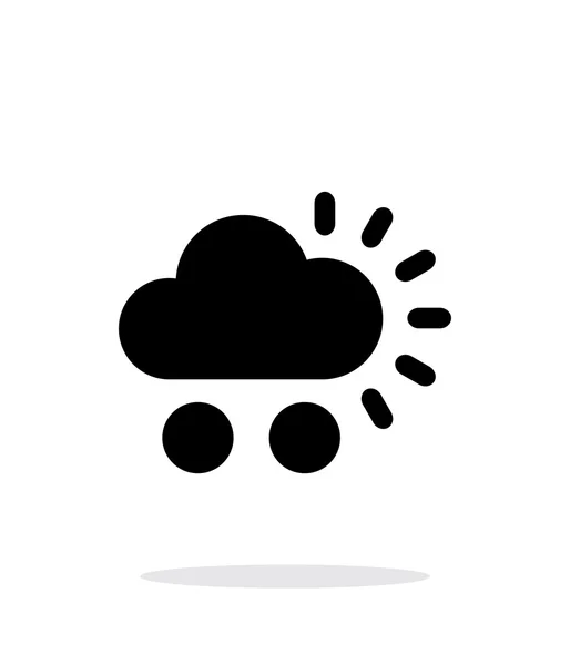 Hail weather simple icon on white background. — Stock Vector