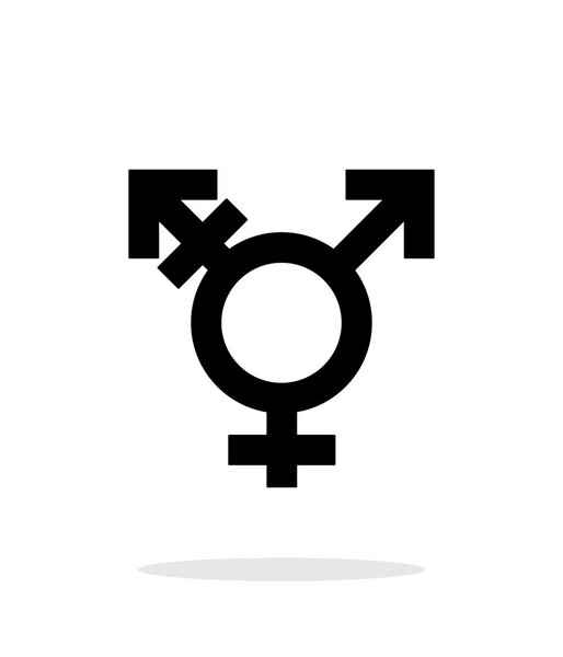 Transgender icon on white background.