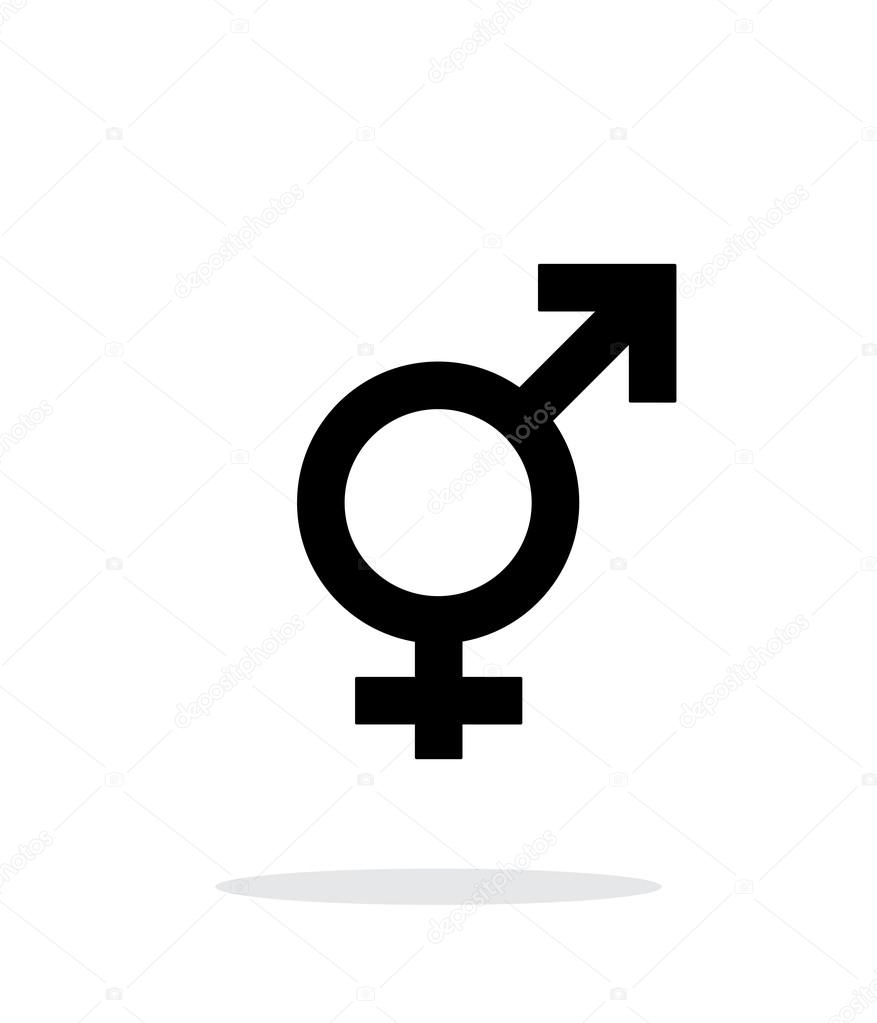 Transgender icon on white background.