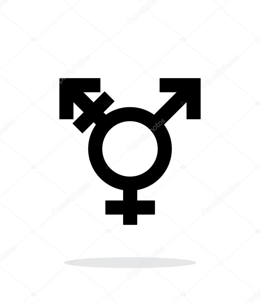 Transgender icon on white background.