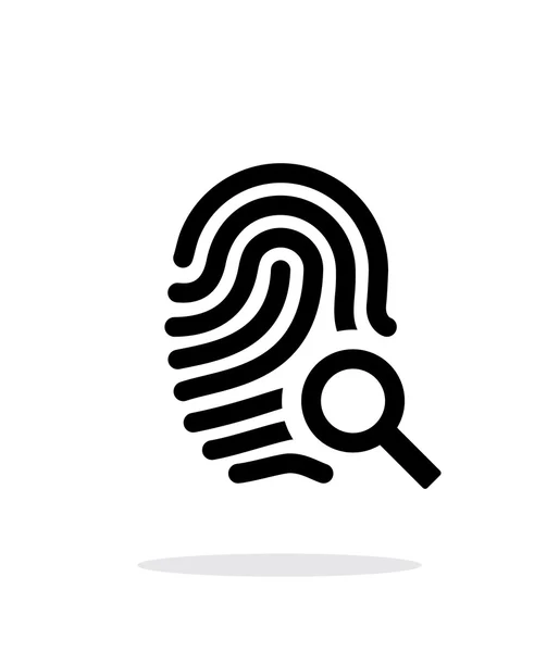 Fingerprint and thumbprint icon on white background. — Stock Vector