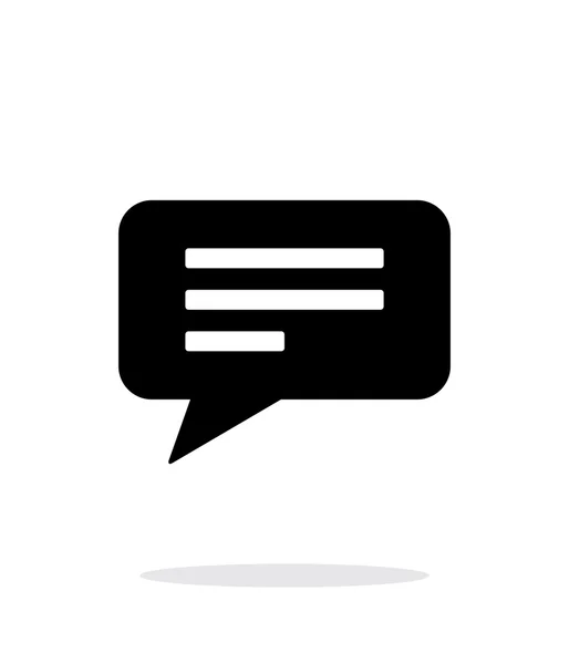 Text bubble icon on white background. — Stock Vector