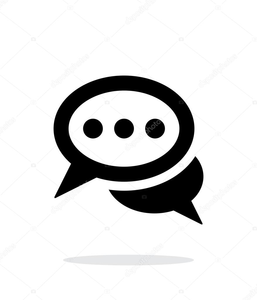 Messages icon on white background.