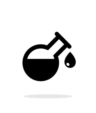 Floransa şişesi basit simgesi beyaz zemin üzerine bırak.