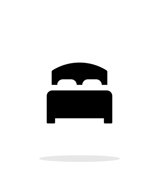 Cama completa icono simple sobre fondo blanco . — Archivo Imágenes Vectoriales