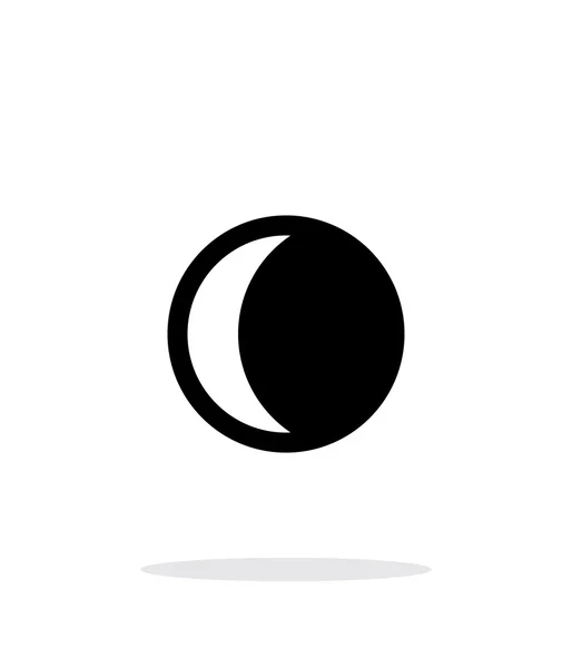 Luna creciente menguante icono simple sobre fondo blanco . — Archivo Imágenes Vectoriales