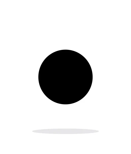 Luna nueva abstracto icono simple sobre fondo blanco . — Vector de stock