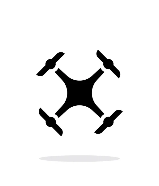 Quadcopter drone icono simple sobre fondo blanco . — Vector de stock