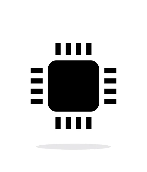 Mini CPU icône simple sur fond blanc . — Image vectorielle