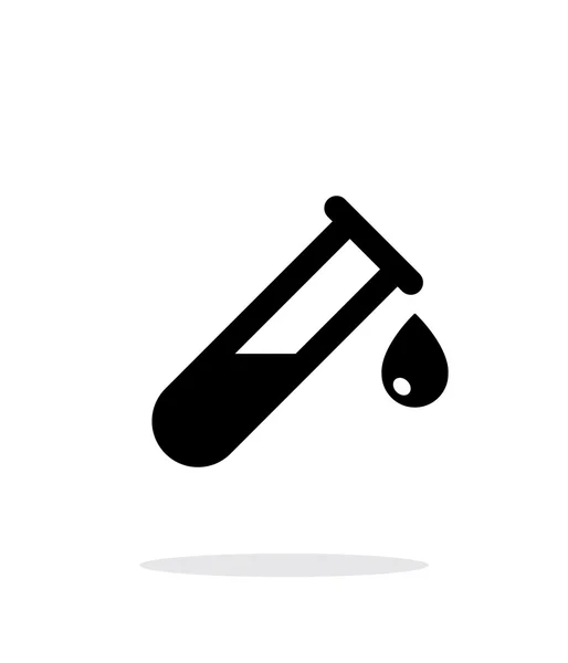 Drop from test tube simple icon on white background. — Stock Vector