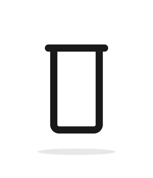 Flacon de laboratoire icône simple sur fond blanc . — Image vectorielle