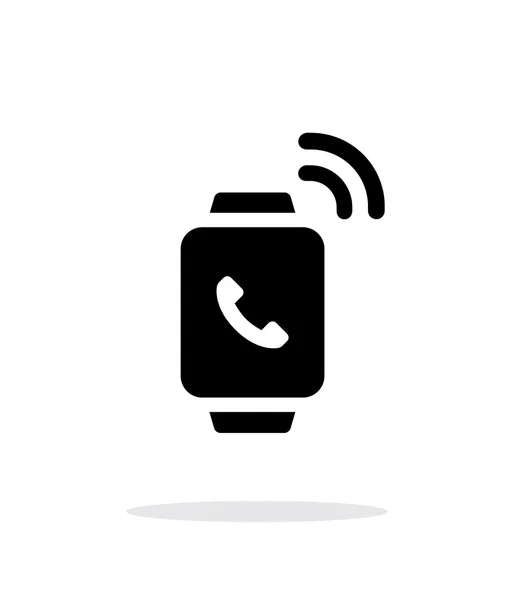 Incoming call on smart watch simple icon on white background. — Stock Vector