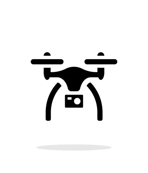 Drone kamera egyszerű ikonra a fehér háttér. — Stock Vector