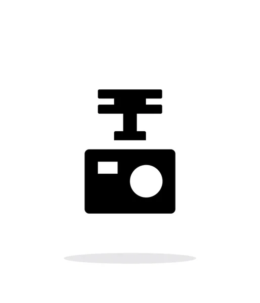 Tragbare Drohne Kamera einfaches Symbol auf weißem Hintergrund. — Stockvektor