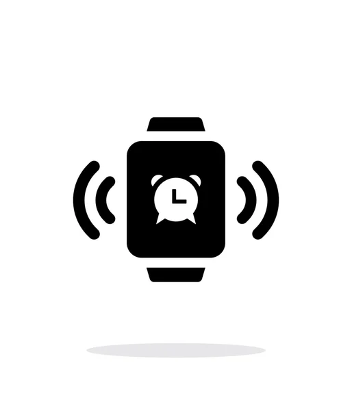 Väckarklocka i smart Watch-klocka enkel ikon på vit bakgrund. — Stock vektor
