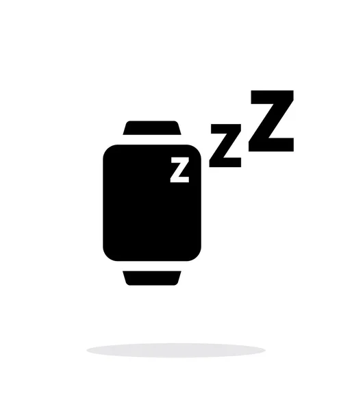 Modo de sueño en relojes inteligentes icono simple sobre fondo blanco . — Vector de stock