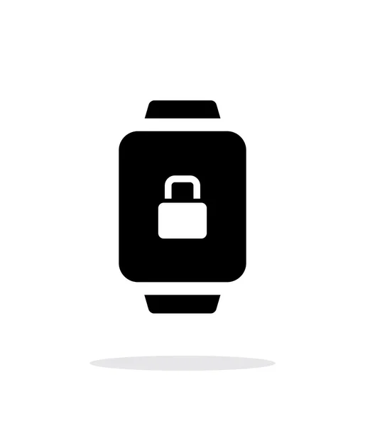 Smart watch lock protezione semplice icona su sfondo bianco . — Vettoriale Stock