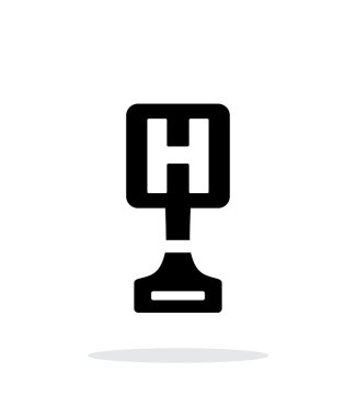 Hastane Ödülü basit simgesi beyaz arka plan üzerinde.