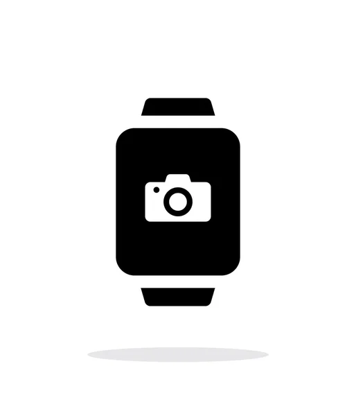 Camera in smart watch simple icon on white background. — Stock Vector