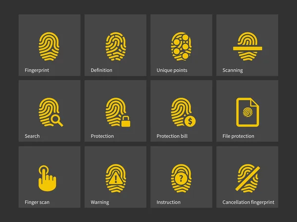 Thumbprint icons. — Stock Vector