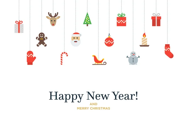 Simgeler ve öğeleri, ağaç, geyik, hediye, çorap, mitten, Santa Noel set