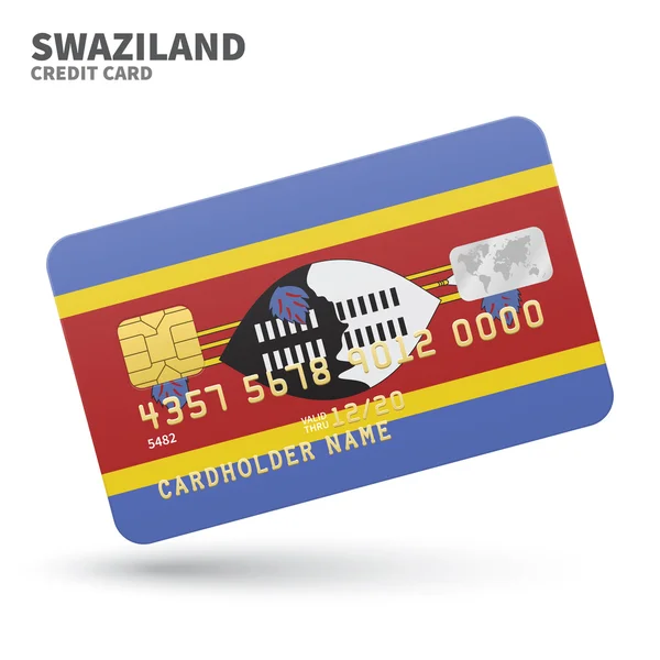 Kreditkarte mit Hakenkreuzfahne Hintergrund für Bank, Präsentationen und Geschäft. isoliert auf weiß — Stockvektor