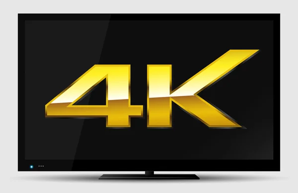 Simbolo TV 4K — Vettoriale Stock