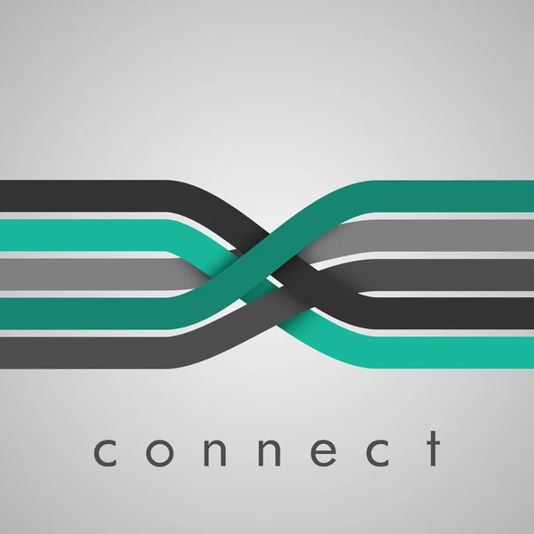 Concept de connexion numérique — Image vectorielle