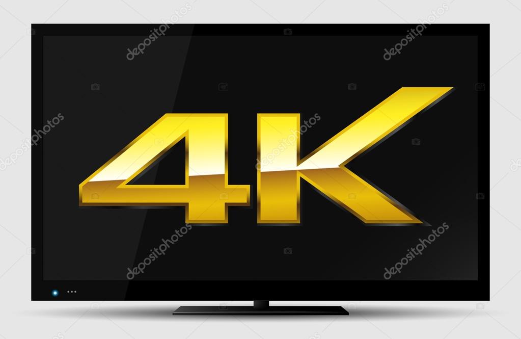 4K TV symbol